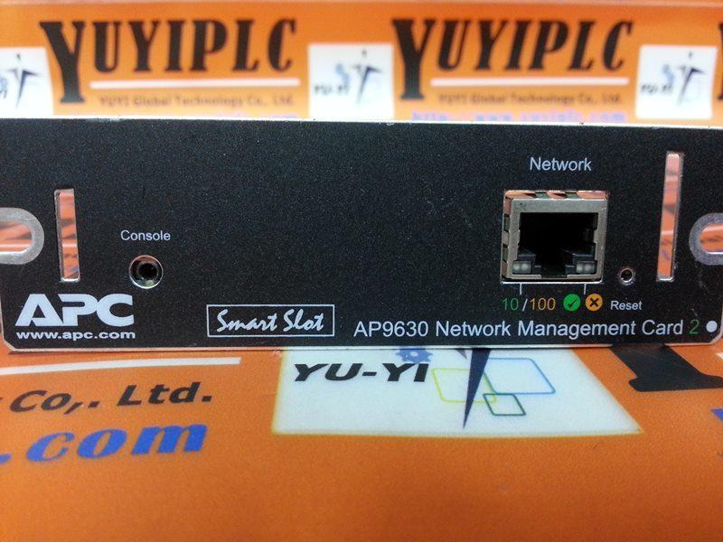 APC AP9630 Network Management Card 2 6401110AZ REV05 裕益科技自動化設備可程式